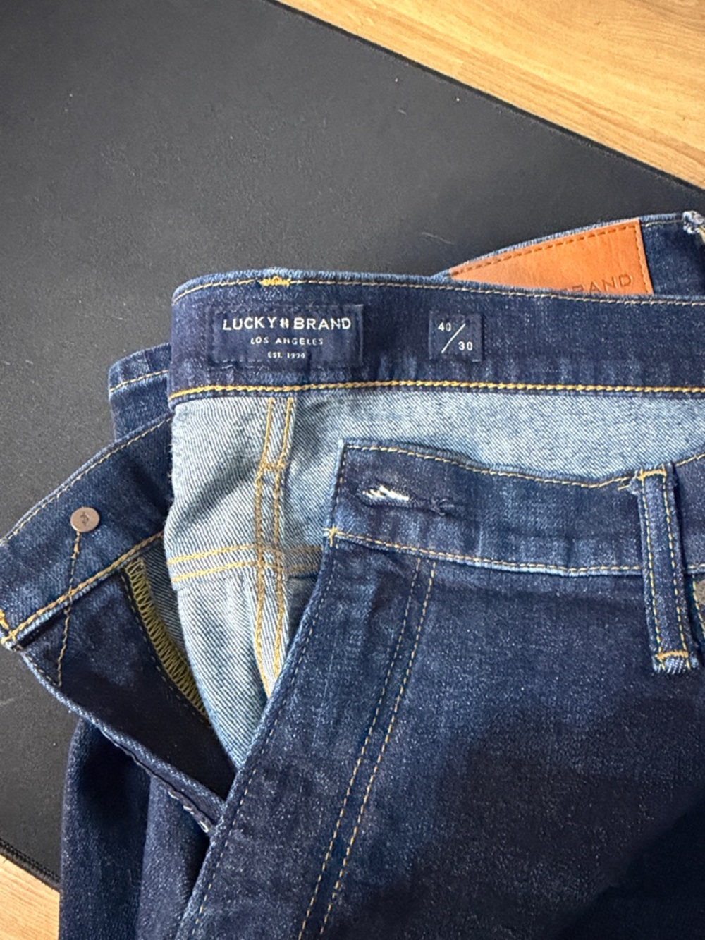 Lucky Brand Men’s Indigo Blue Slim Straight Jeans - 410 Slim